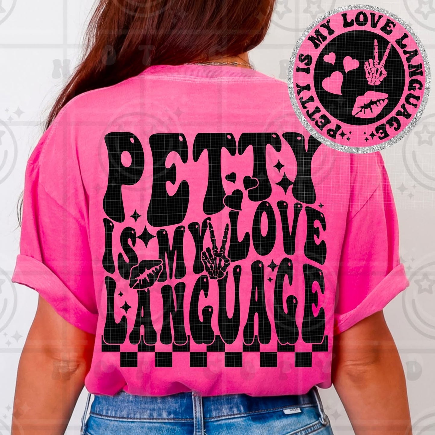 Petty Is My Little Tee – Funny Sassy Graphic Shirt for Women