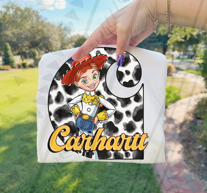 Retro Cowgirl Cartoon Shirt | Western Inspired Graphic Tee | Soft Gildan Tee - Pretty Petty Co