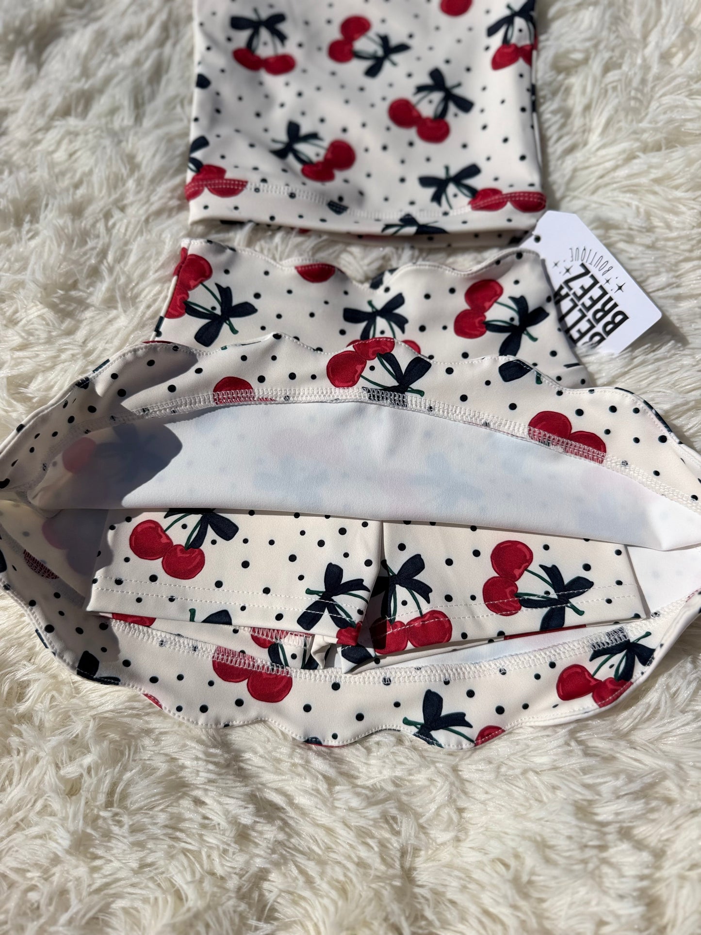 Cherry Kiss Yoga Skirt Set