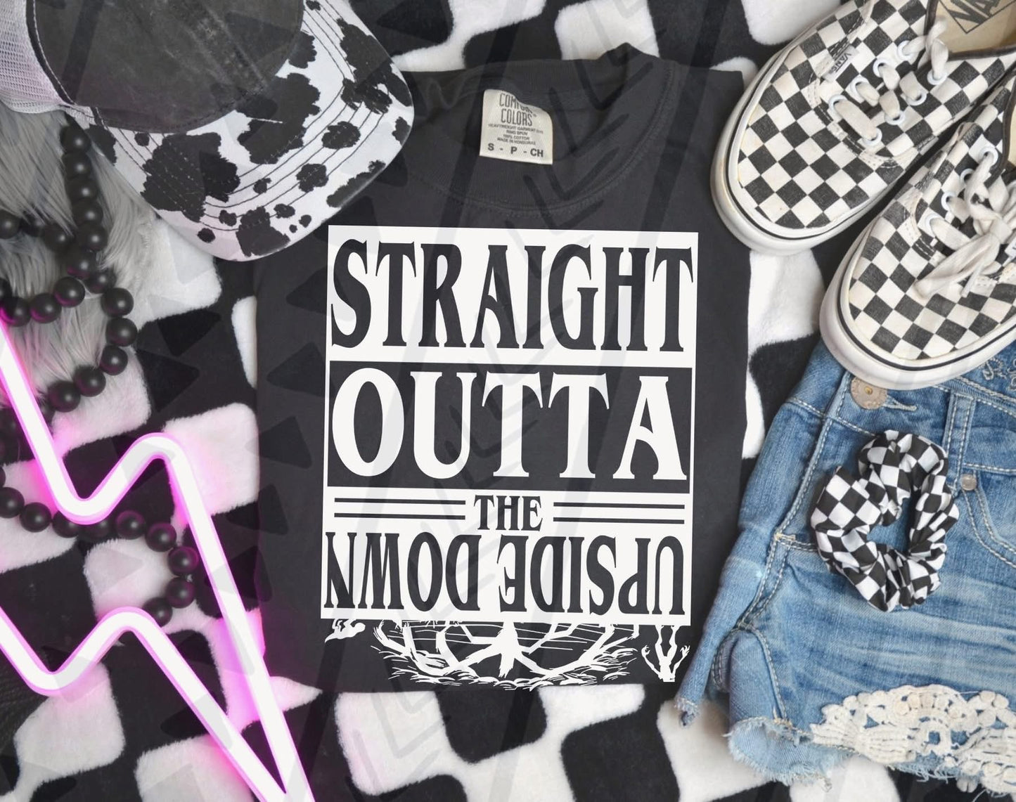 ST “Straight Out of the Upside Down” Graphic Tee – Popular TV Show Fan Shirt – Unisex DTF Print – Kids & Adult Sizes