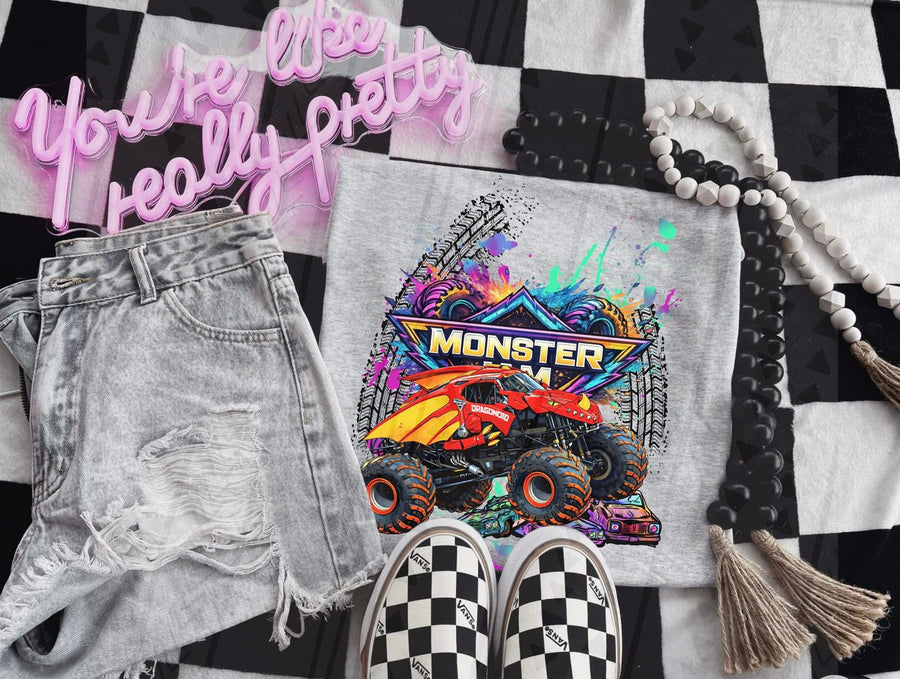 Monster Jam Truck Fan Tee – MJ Gildan Monster Truck Apparel - Pretty Petty Co