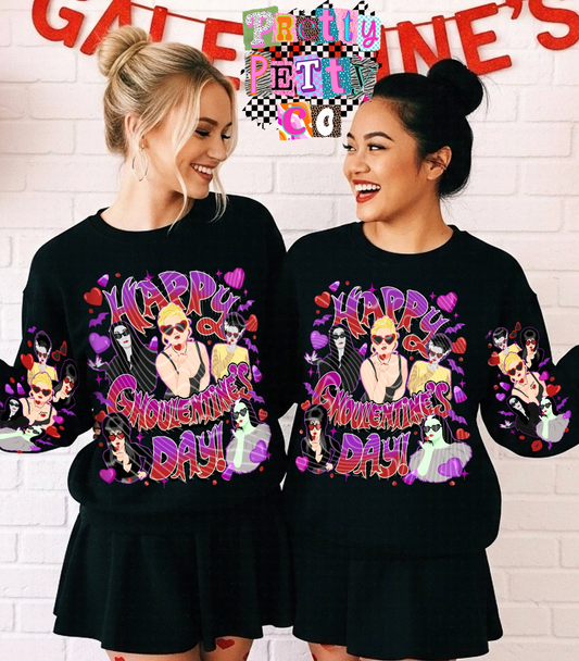Happy Ghoulentines Day Graphic Tee, Ghoul Girls Design Shirt, Gildan T-Shirt, Youth & Adult Sizing, DTF Printed
