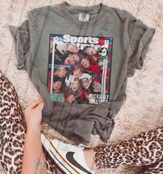 Mighty Ducks Inspired Graphic Tee – Comfort Colors Vintage Hockey Movie Shirt