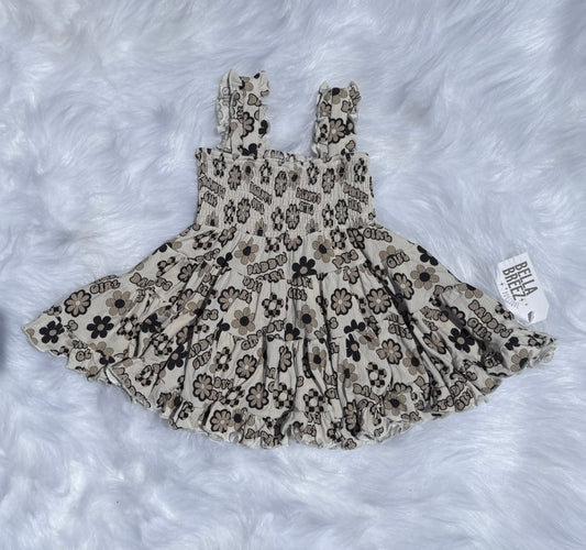 4T Daddy's Girl Ribbed Bamboo Dress