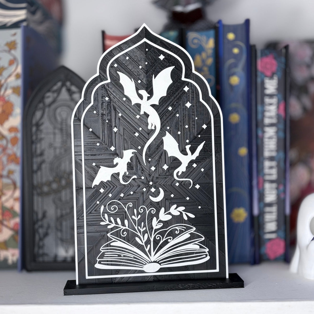 3d Printed Fourth Wing Inspired Sign with Stand - Pretty Petty Co