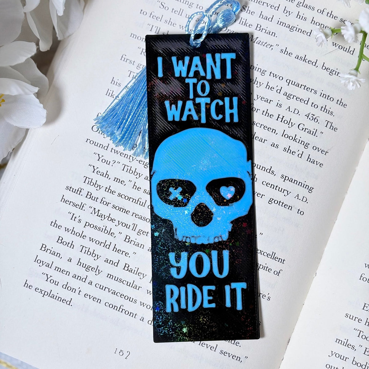 3d Printed I Want to Watch You Ride It Sparkle Bookmark - Pretty Petty Co