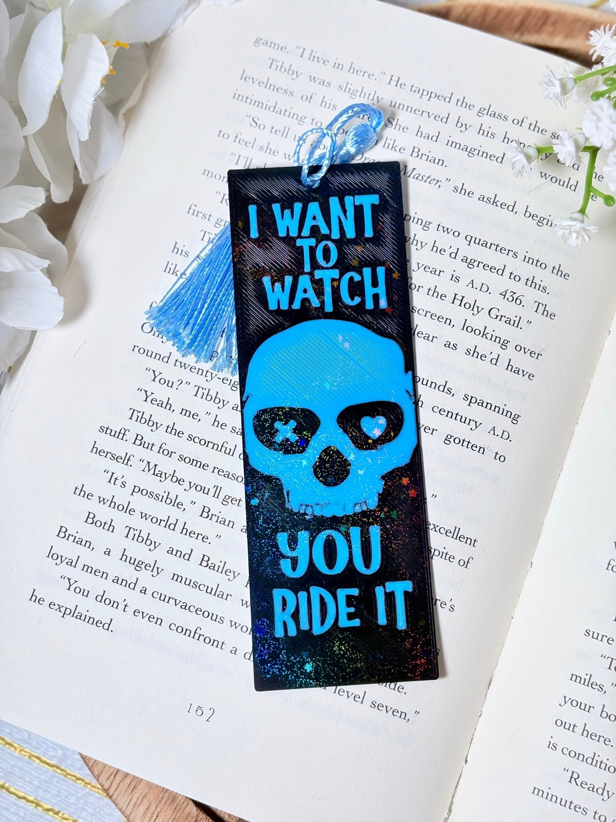 3d Printed I Want to Watch You Ride It Sparkle Bookmark - Pretty Petty Co