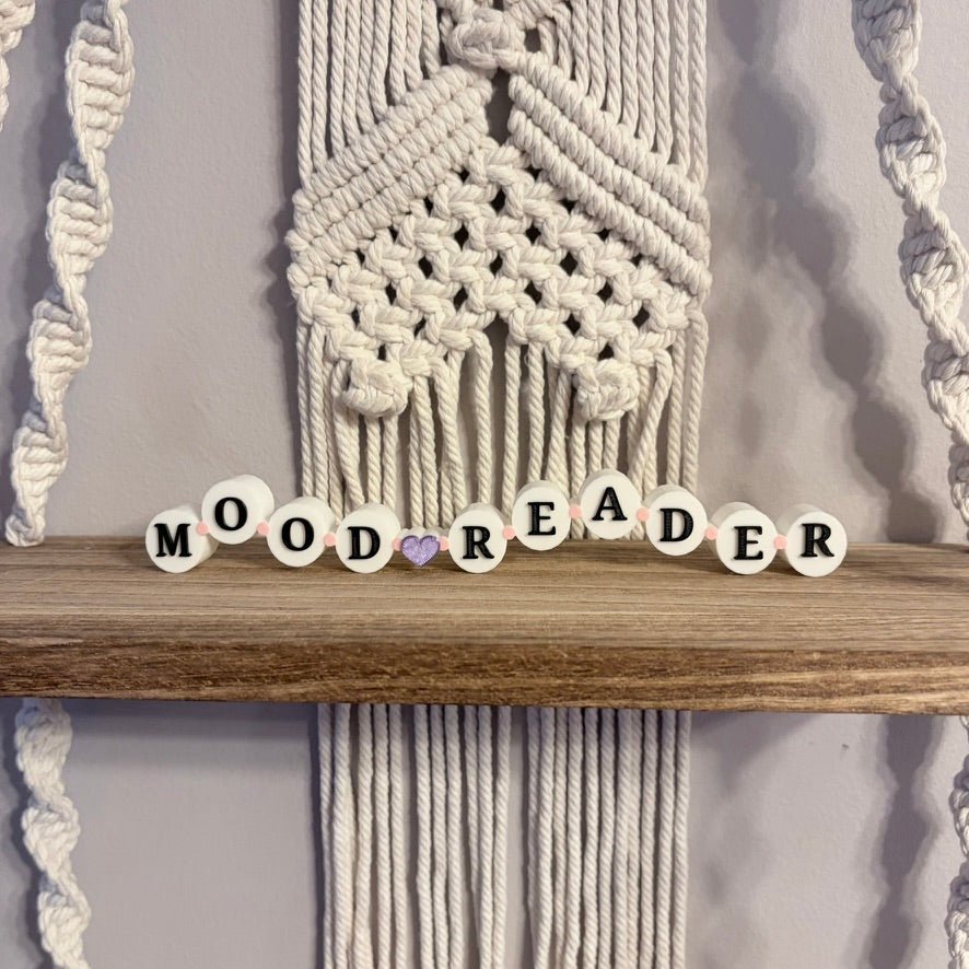 3d Printed Shelf Friendship Bracelet Sign - "Mood Reader"