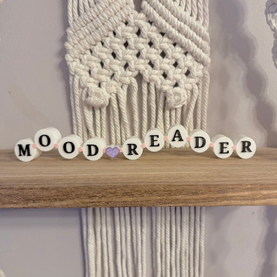 3d Printed Shelf Friendship Bracelet Sign - "Mood Reader"