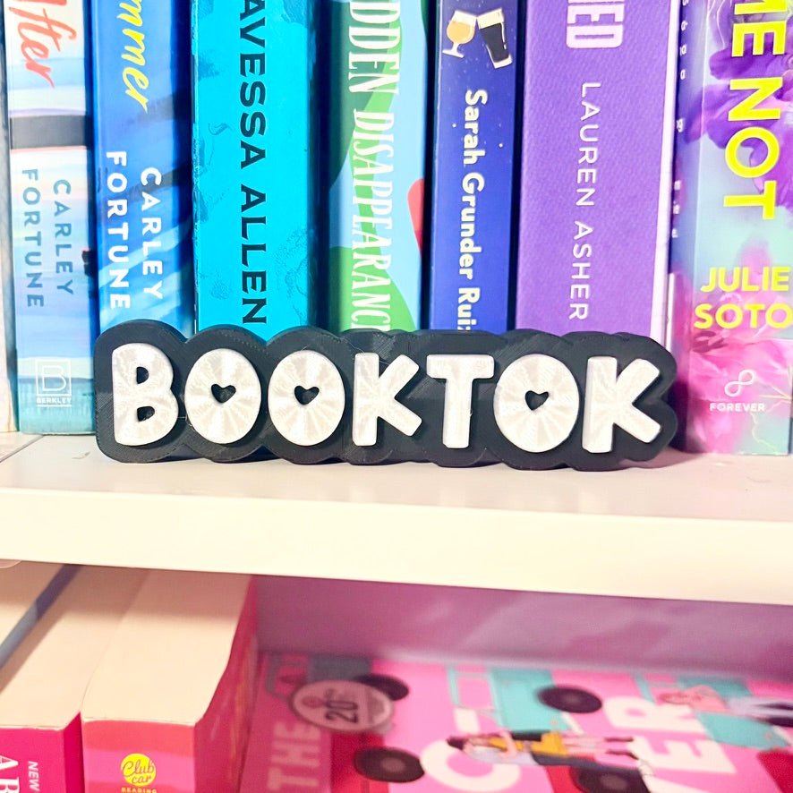 3d Printed Shelf Sign - "BOOKTOK" - Pretty Petty Co