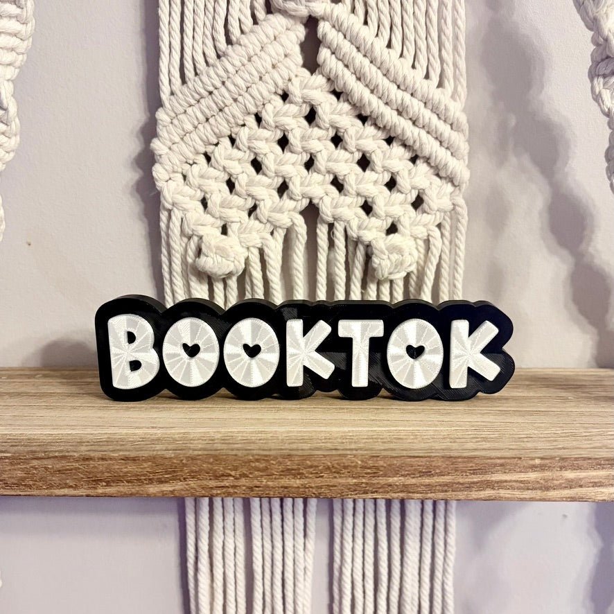 3d Printed Shelf Sign - "BOOKTOK" - Pretty Petty Co