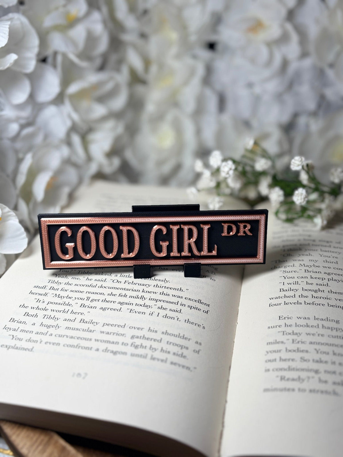 3d Printed Shelf Sign - Good Girl DR - Pretty Petty Co