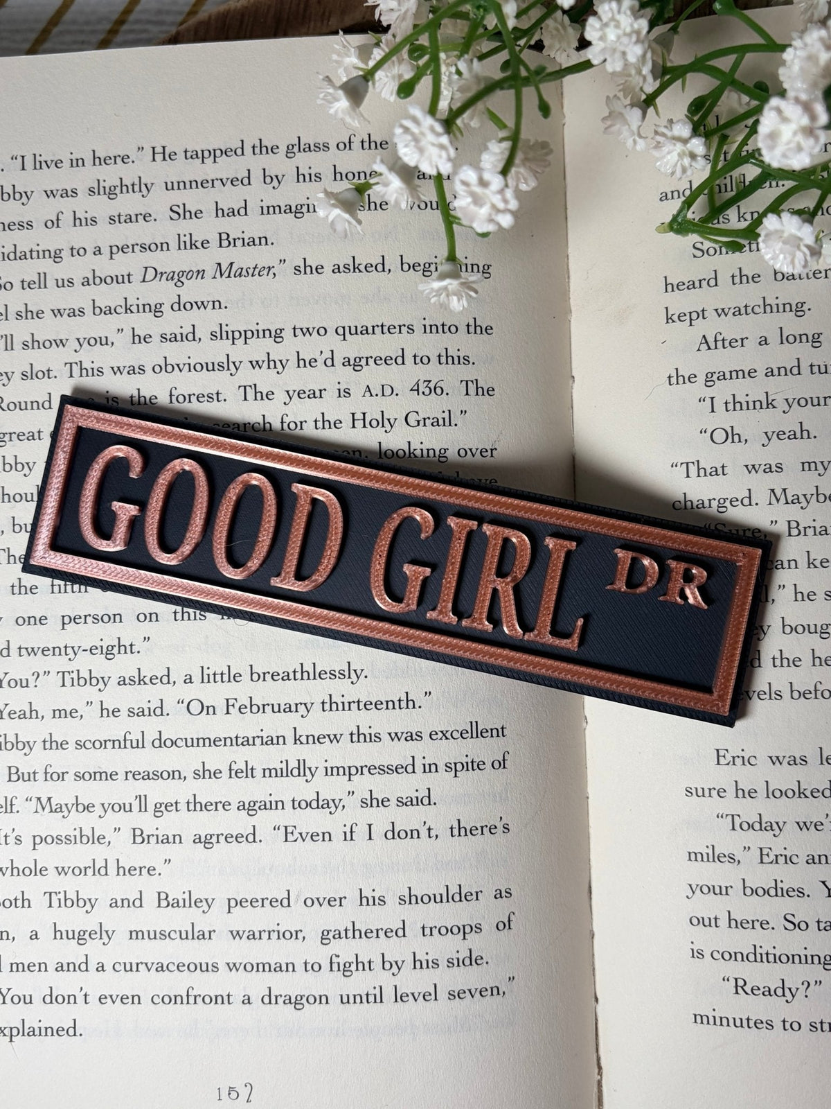 3d Printed Shelf Sign - Good Girl DR - Pretty Petty Co