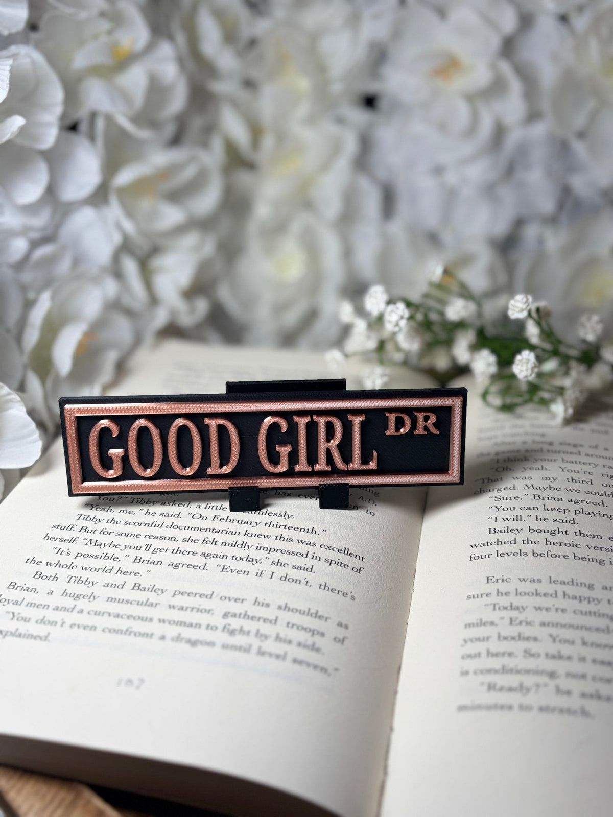 3d Printed Shelf Sign - Good Girl DR - Pretty Petty Co