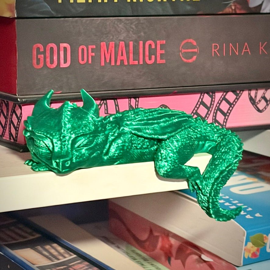 3d Printed Sleeping Dragon Bookshelf Decoration - Pretty Petty Co