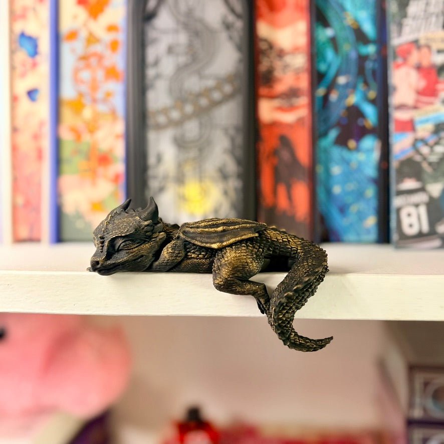 3d Printed Sleeping Dragon Bookshelf Decoration - Pretty Petty Co