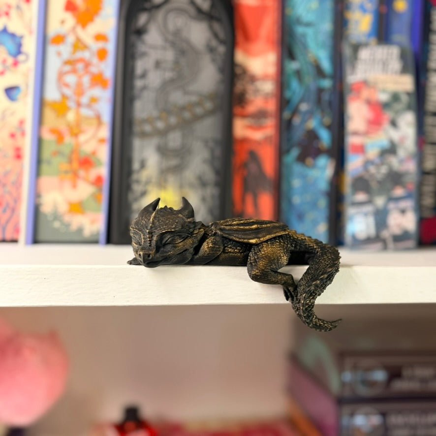 3d Printed Sleeping Dragon Bookshelf Decoration - Pretty Petty Co