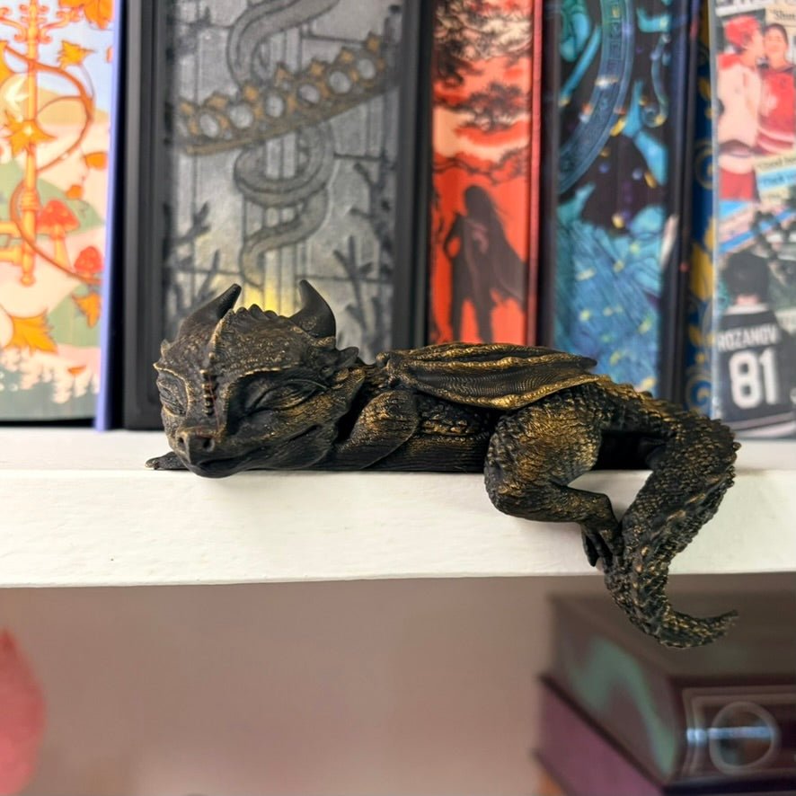 3d Printed Sleeping Dragon Bookshelf Decoration - Pretty Petty Co
