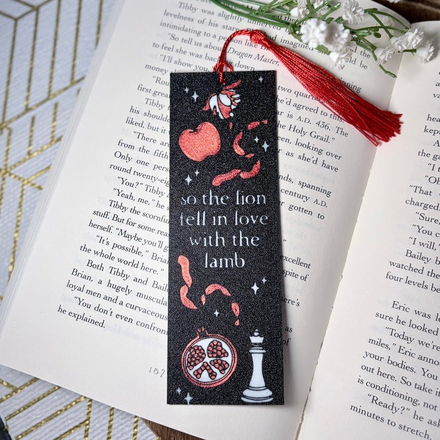 3d Printed so the lion fell in love with the lamb Bookmark - Pretty Petty Co