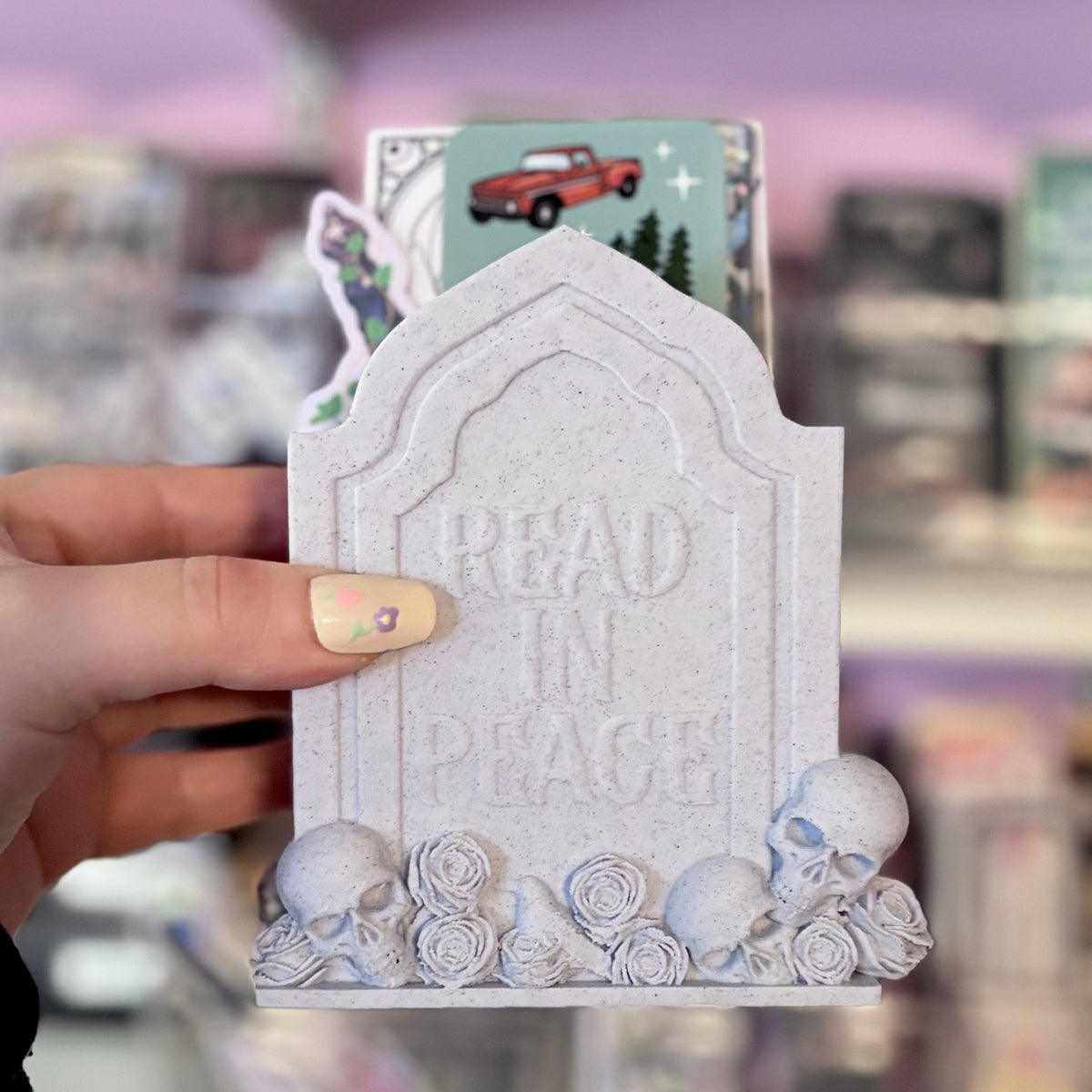 3D Printed Tombstone Bookmark Holder - Pretty Petty Co