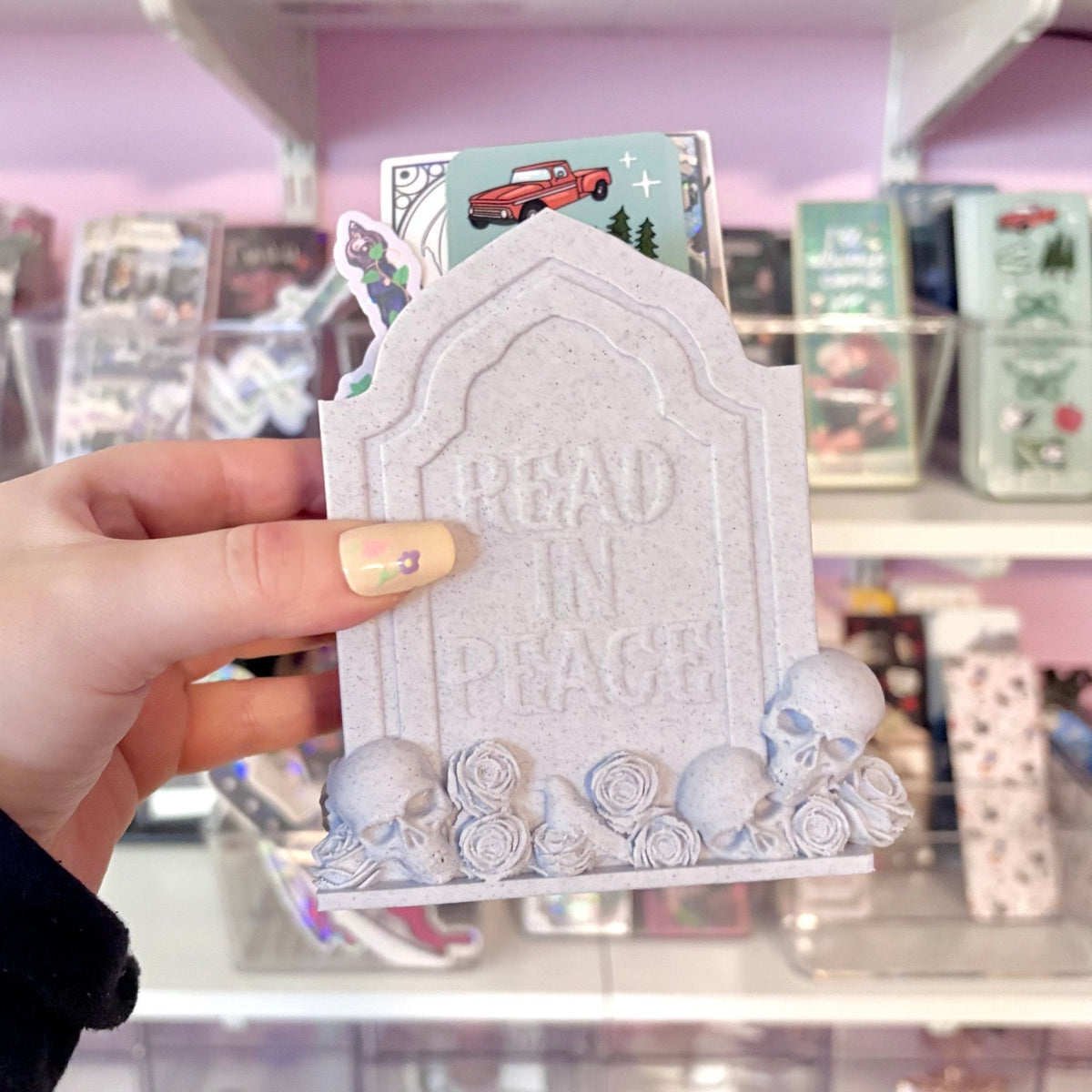 3D Printed Tombstone Bookmark Holder - Pretty Petty Co