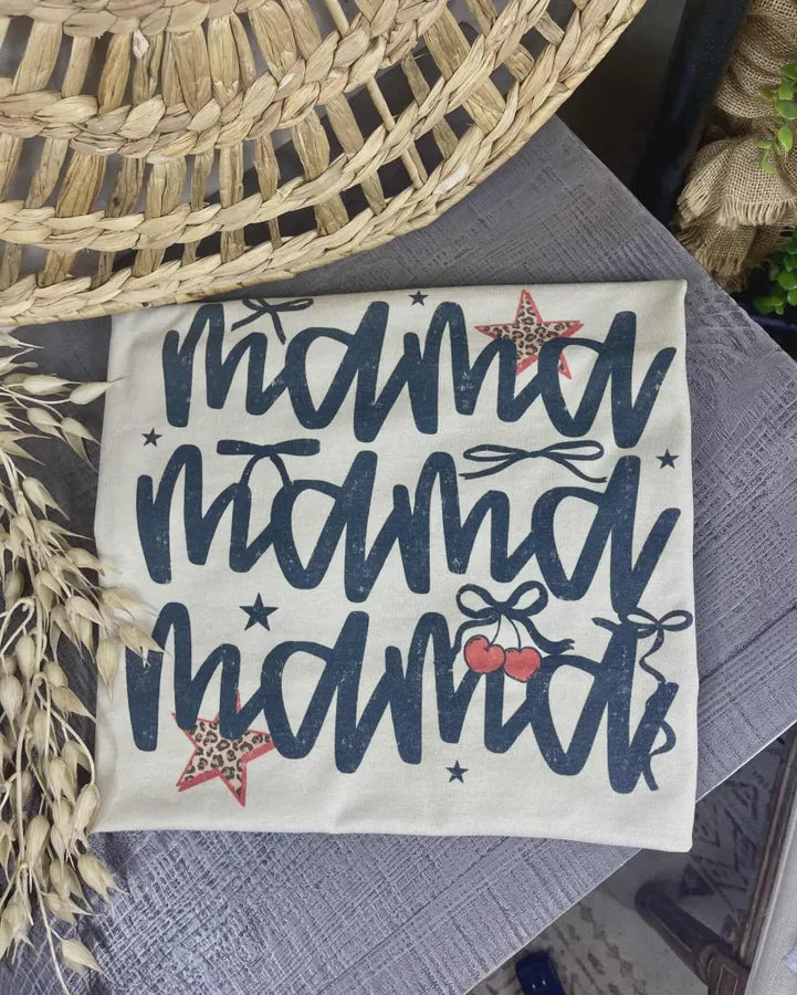 Mama Bows and Stars (Gildan Tee) - Pretty Petty Co