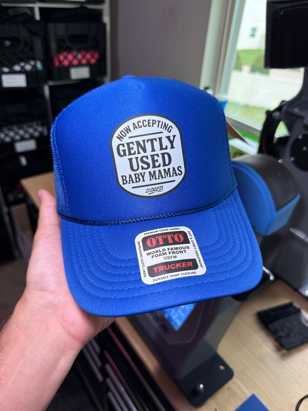 Now Accepting Gently Used Baby Mamas Trucker Hat - Pretty Petty Co