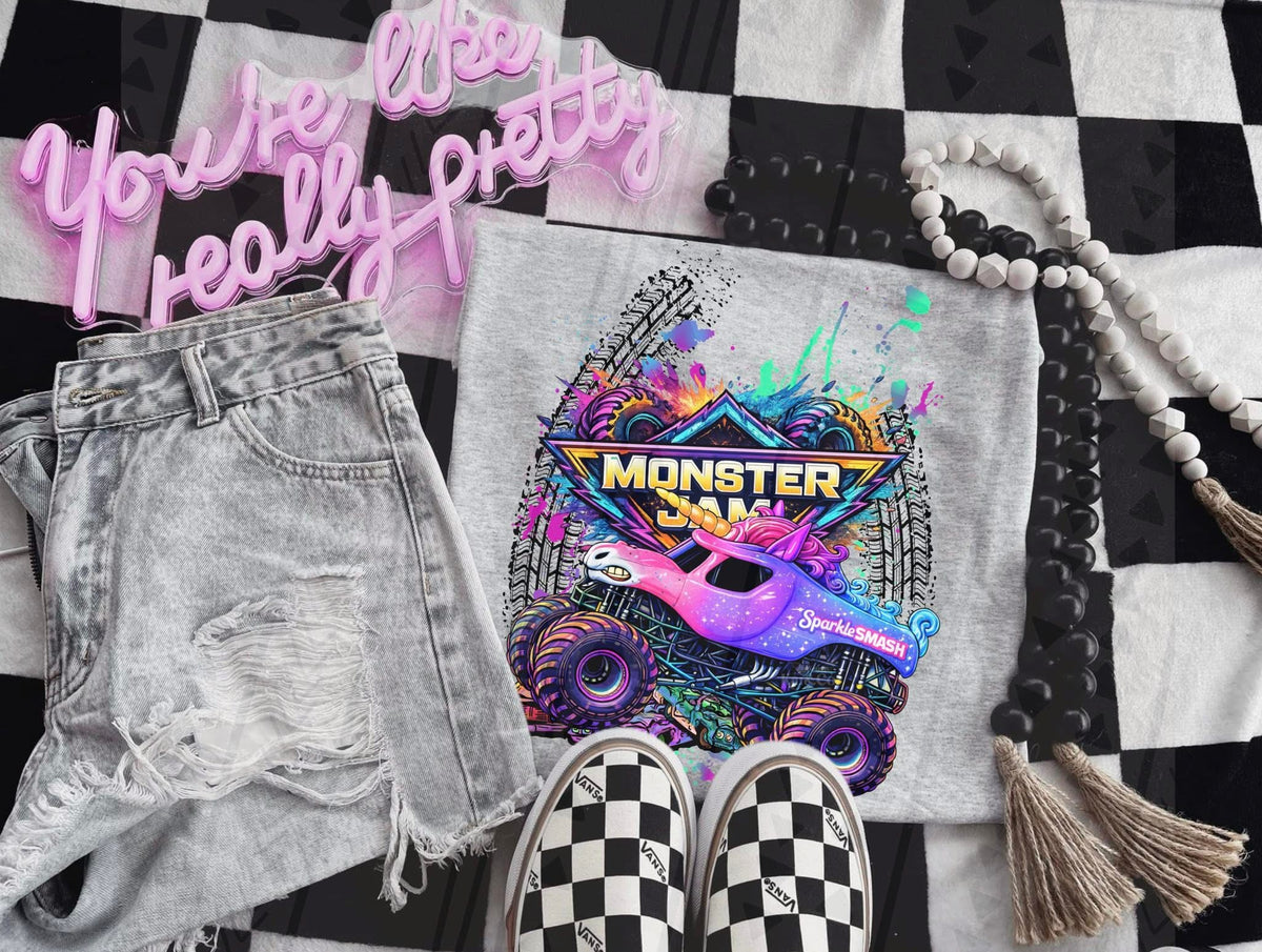Monster Jam Truck Fan Tee – MJ Gildan Monster Truck Apparel - Pretty Petty Co
