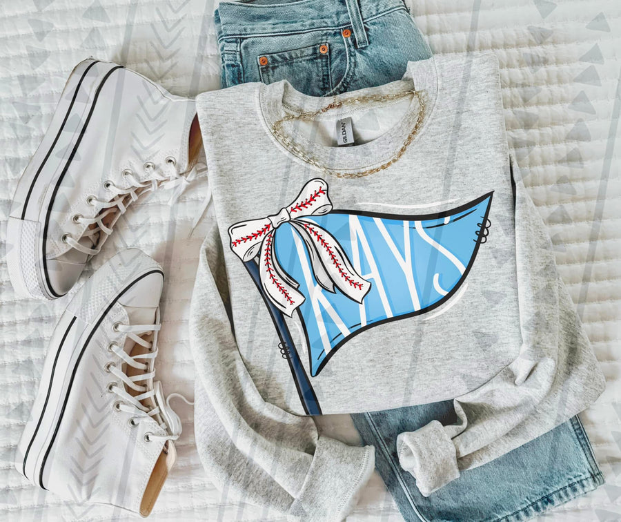 Baseball Team Pennant Flag Graphic Tee | Retro Game Day Shirt | Ballpark Aesthetic - Pretty Petty Co