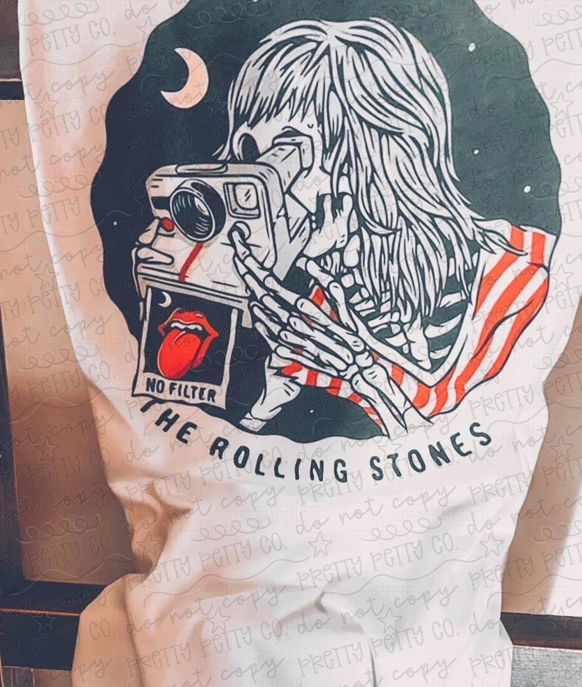 Vintage Rock ‘n Roll Tongue Tee | Retro Concert Style Graphic T-Shirt | Classic Music Inspired Shirt - Pretty Petty Co