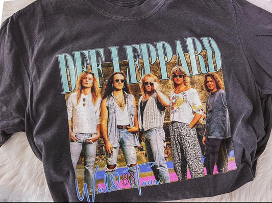 Vintage 80s Rock Tour Tee | Retro Hair Metal Inspired Graphic Shirt | Classic Arena Rock Style T-Shirt