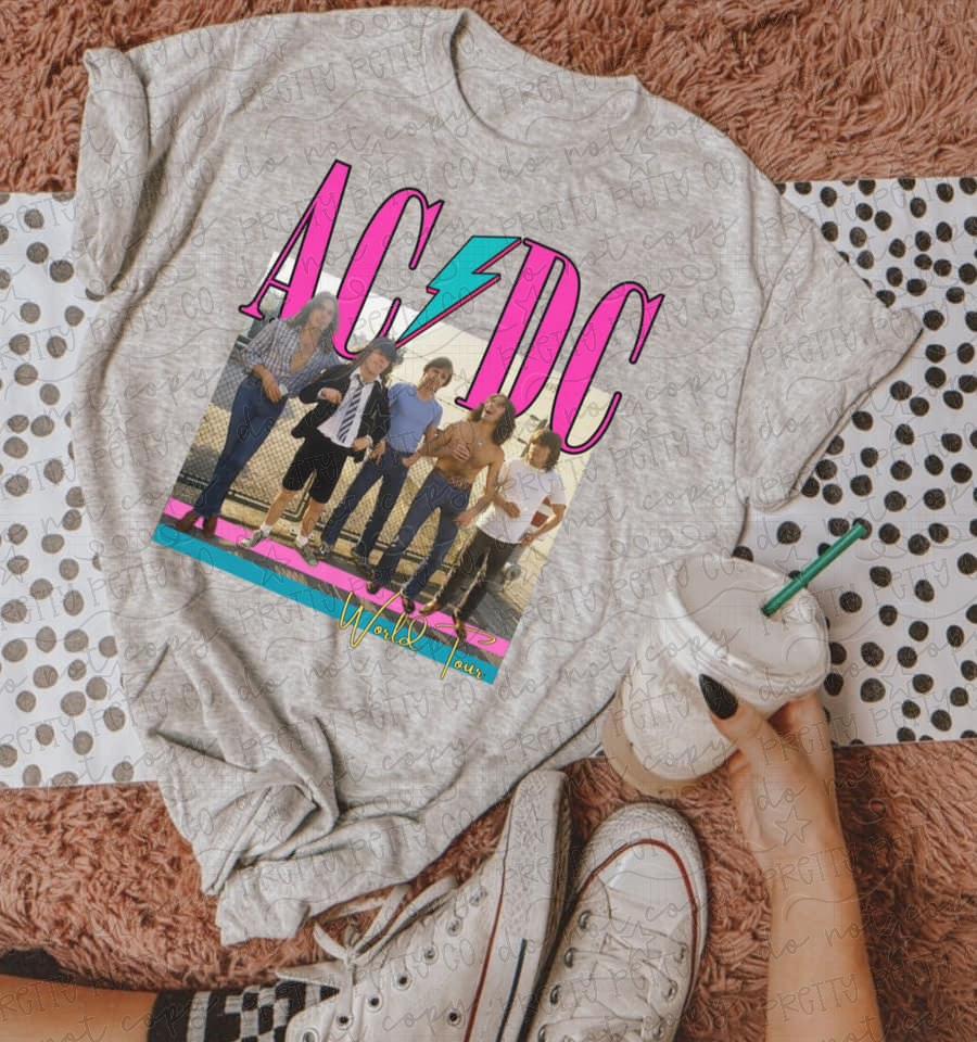 Vintage Rock Thunder Tour Tee | Retro Hard Rock Inspired Graphic Shirt | Classic Concert Style T-Shirt - Pretty Petty Co