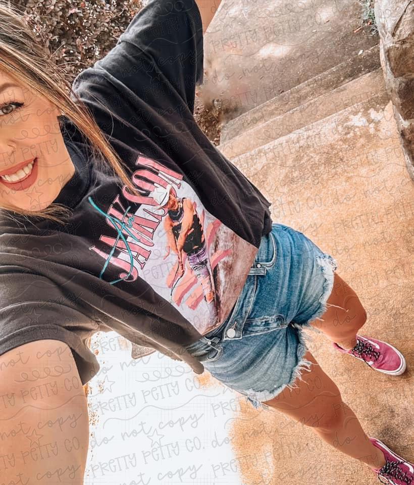 Classic Country Cowboy Graphic Tee | Vintage Honky Tonk Music Shirt | 90s Country Legend Inspired Unisex T-Shirt - Pretty Petty Co