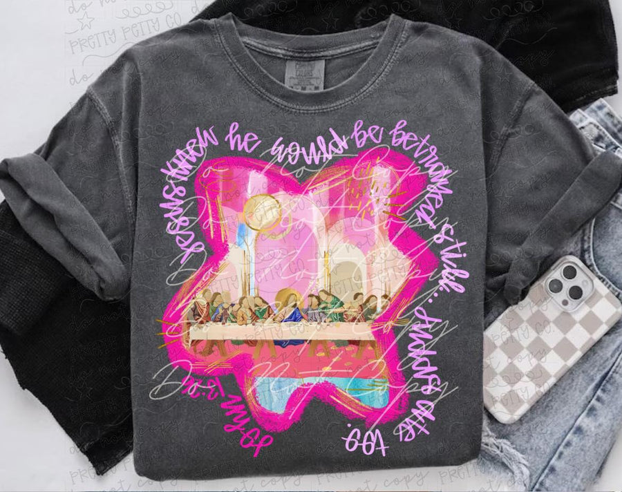 Jesus Knew He Would Be Betrayed Shirt, Christian Faith Graphic Tee, Scripture Inspired Worship T Shirt - Pretty Petty Co