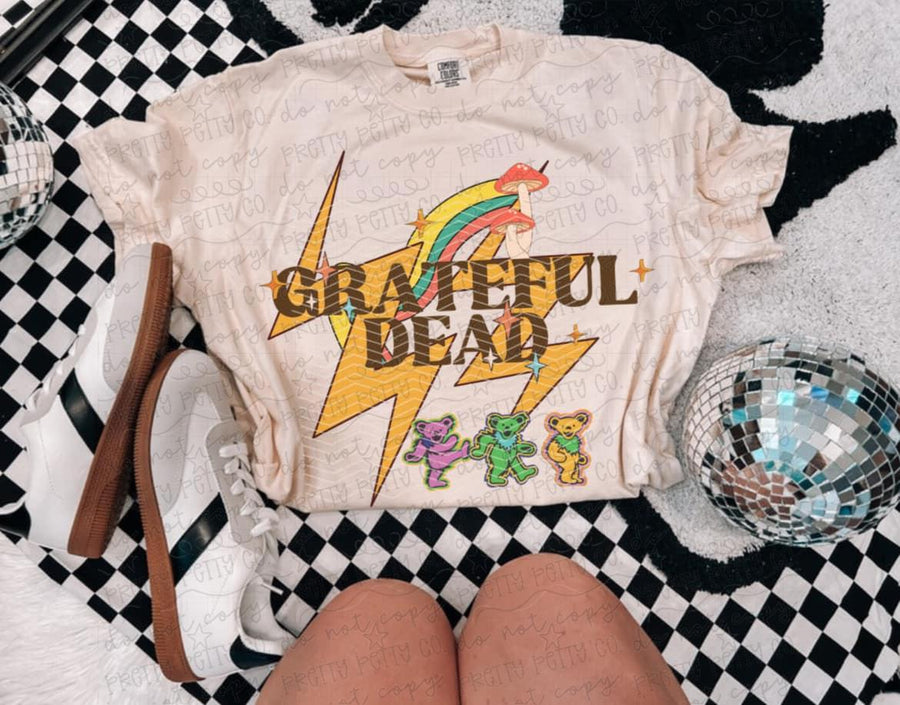 Vintage 70s Hippie Jam Tee | Retro Psychedelic Music Inspired Graphic Shirt | Festival Tie Dye Style T-Shirt - Pretty Petty Co