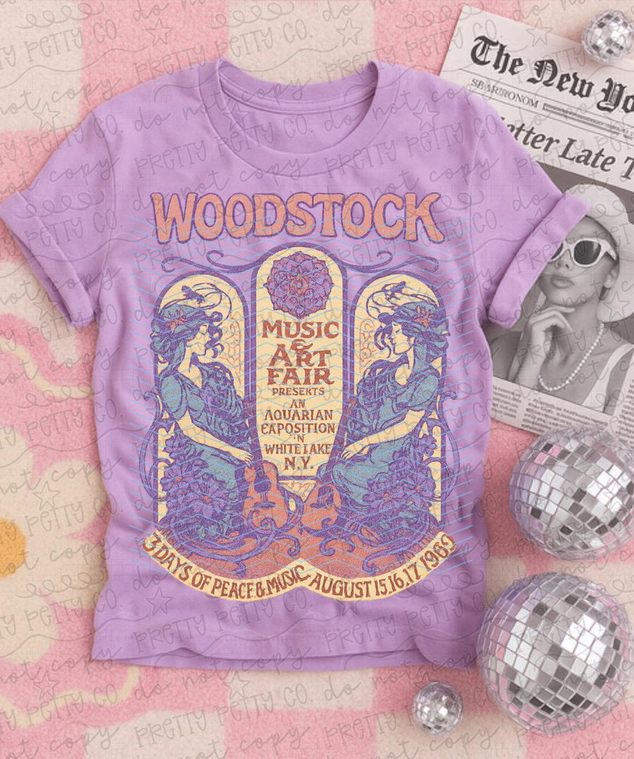 Vintage Music Festival Graphic Tee | 60s Hippie Peace & Love Shirt | Retro Festival Inspired Unisex T-Shirt - Pretty Petty Co