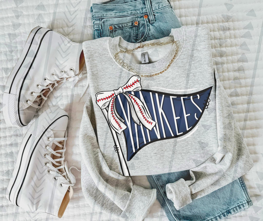 Baseball Team Pennant Flag Graphic Tee | Retro Game Day Shirt | Ballpark Aesthetic - Pretty Petty Co