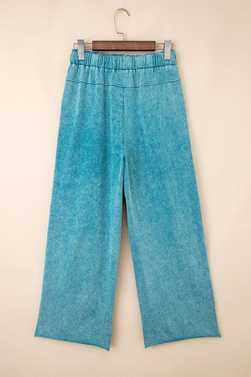 Wild Ginger  Mineral Wash Knot High Waist Raw Hem Pants - Pretty Petty Co