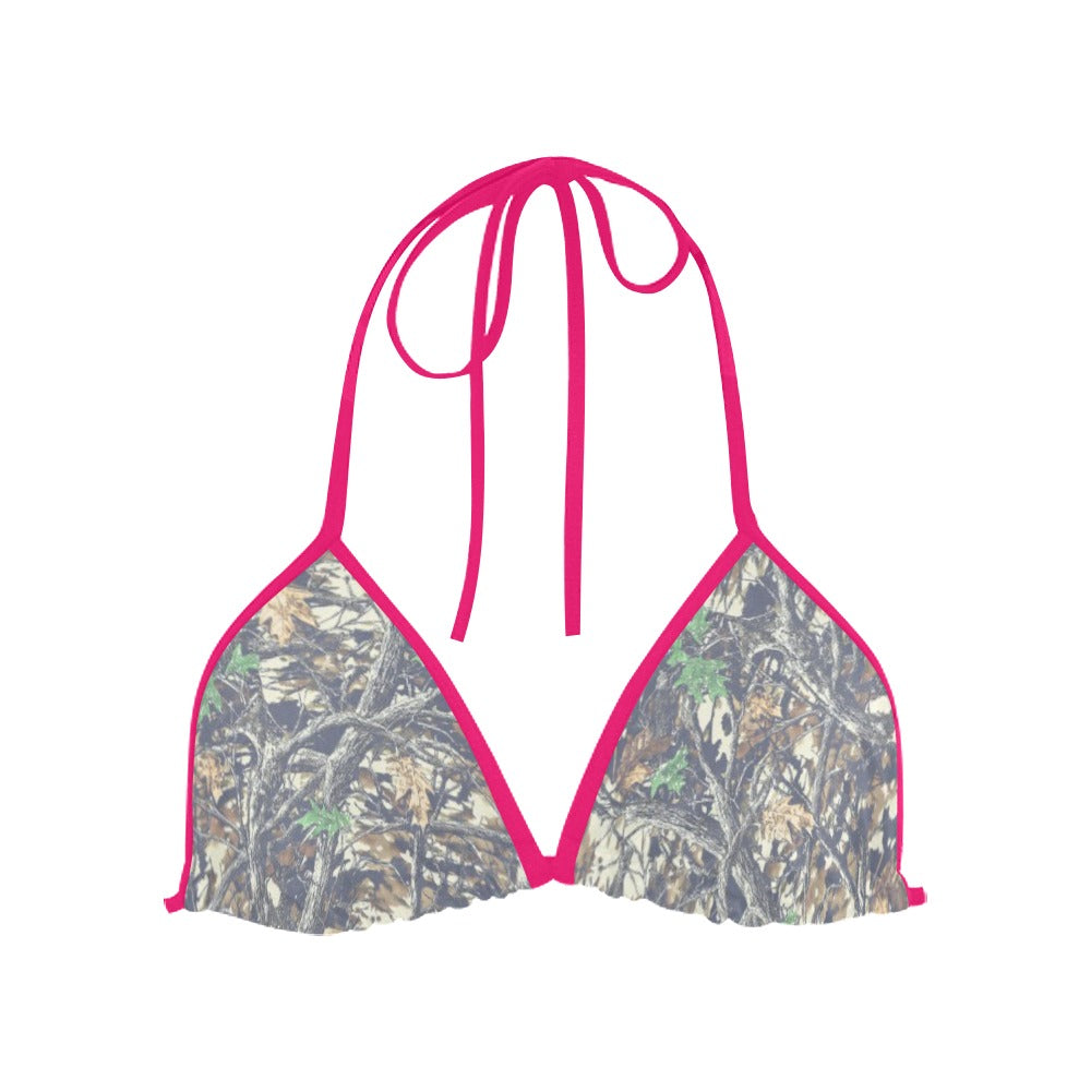Faded Camo Triangle Bikini Top - Pretty Petty Co