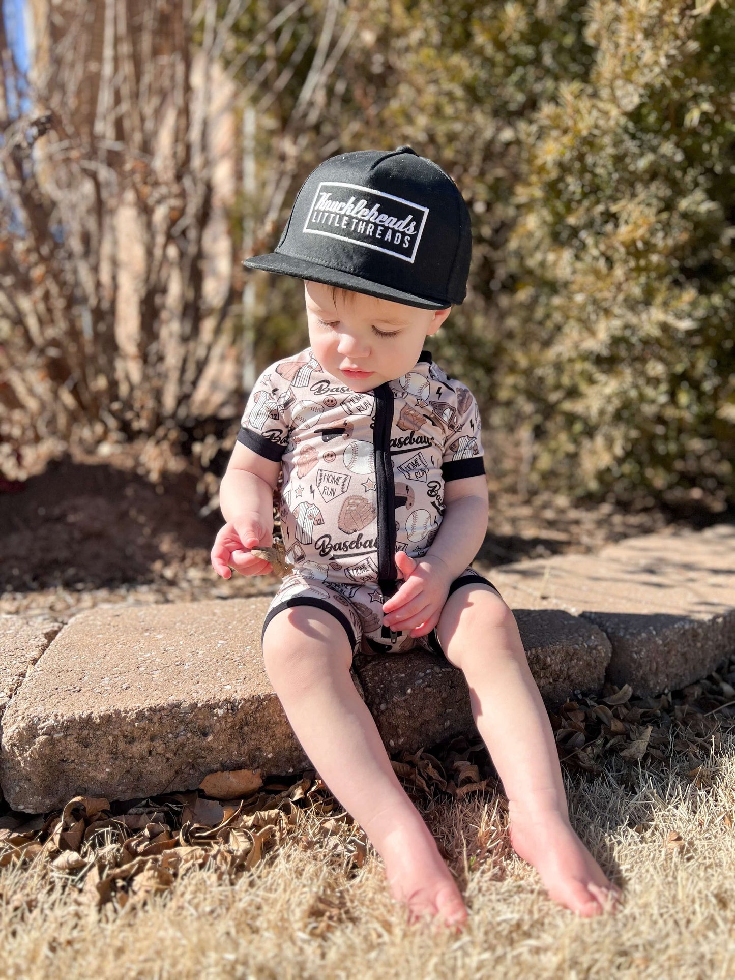 2T Game Day Bamboo Shortie Romper (FINAL SALE)