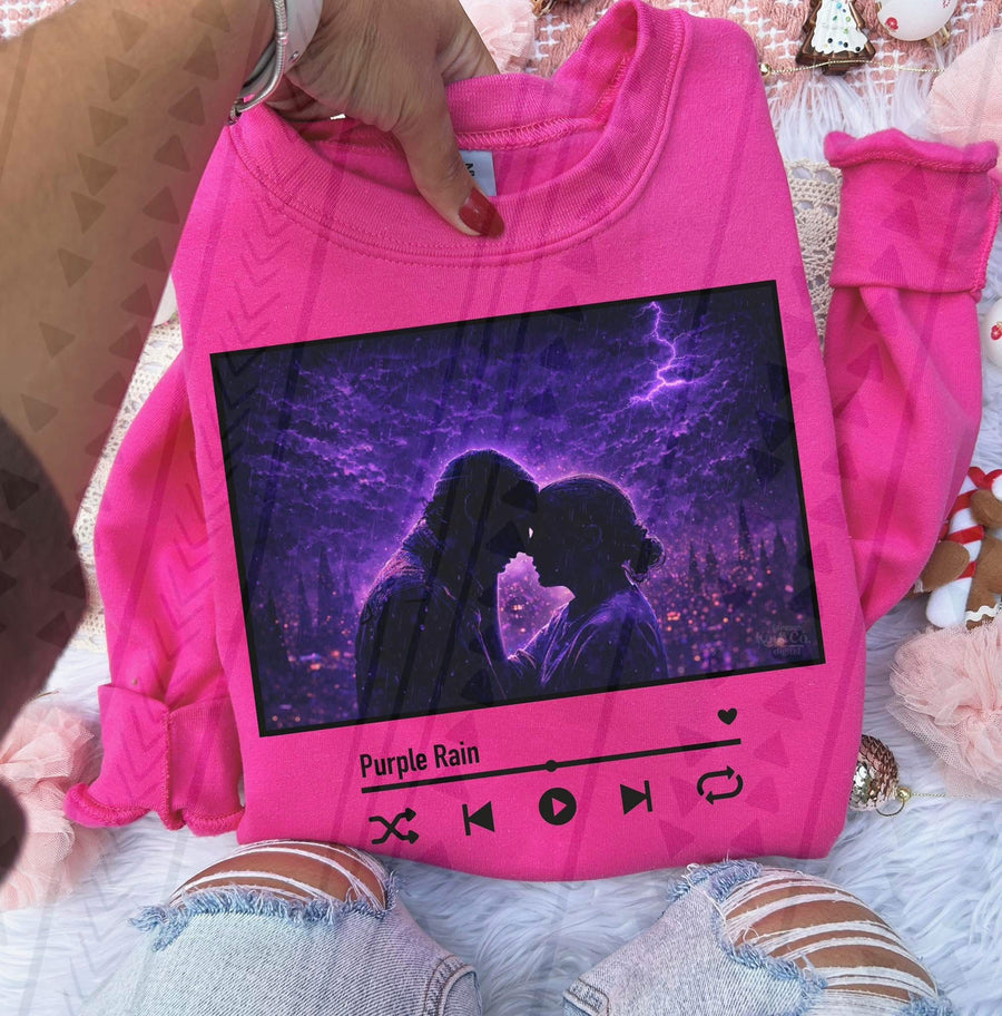 ST “Purple Rain” Graphic Tee – Popular TV Show Fan Shirt – Unisex DTF Print – Kids & Adult Sizes - Pretty Petty Co