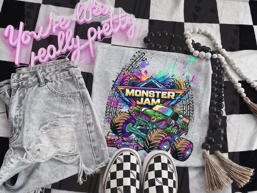 Monster Jam Truck Fan Tee – MJ Gildan Monster Truck Apparel - Pretty Petty Co