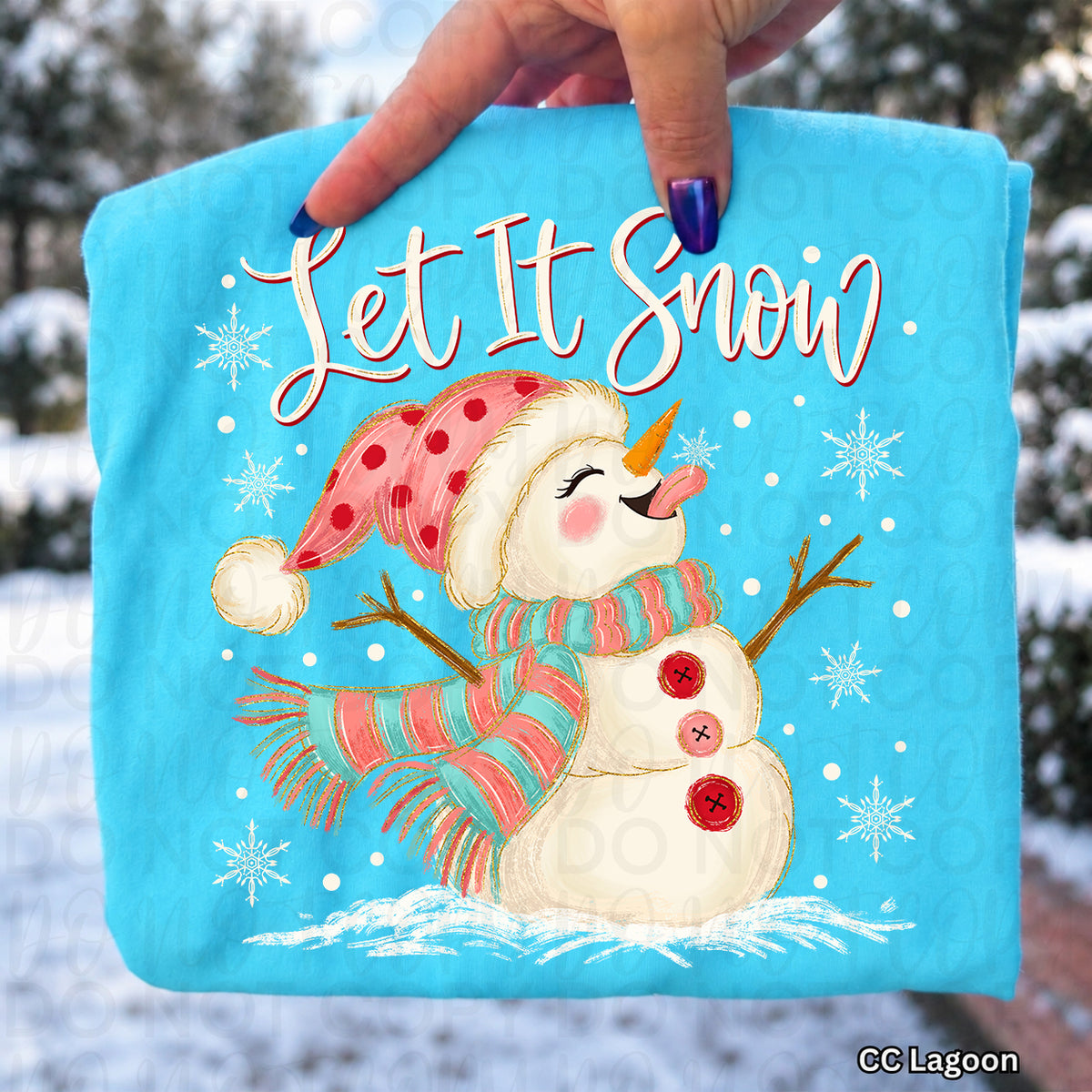 Let It Snow Snowman Christmas Sweatshirt, Cute Snowman Shirt, Pink Christmas Sweatshirt, Winter Snowflake Shirt, Cozy Holiday Gift