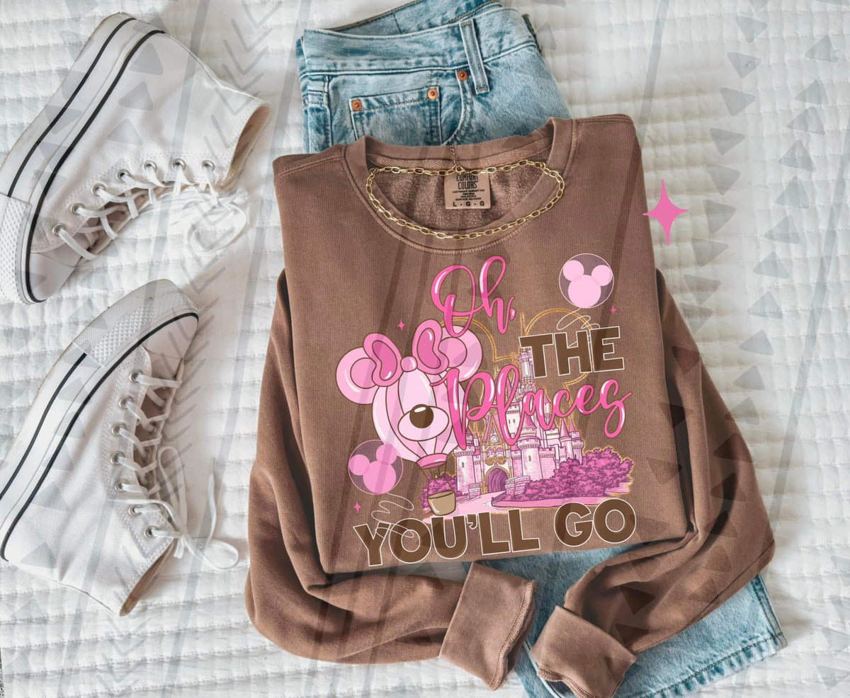 “Oh, the Places You’ll Go” Inspired T-Shirt – Comfort Colors Quote Graphic Tee - Pretty Petty Co