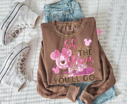 “Oh, the Places You’ll Go” Inspired T-Shirt – Comfort Colors Quote Graphic Tee