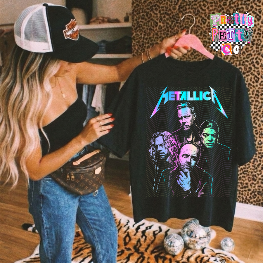Vintage Band Tee – Classic Rock Graphic Shirt, Retro Music Apparel - Pretty Petty Co