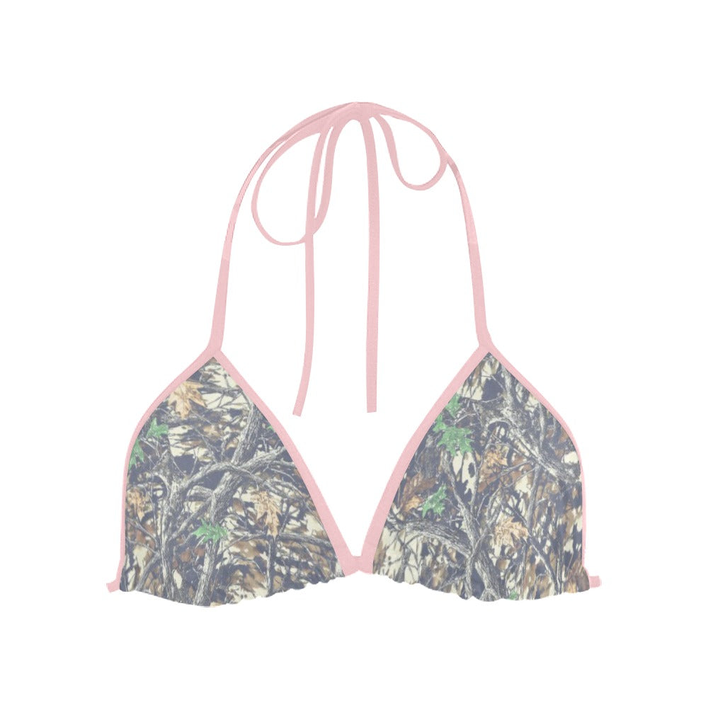 Faded Camo Triangle Bikini Top - Pretty Petty Co