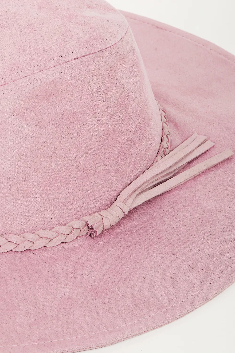 Fame Braided Faux Suede Hat - Pretty Petty Co