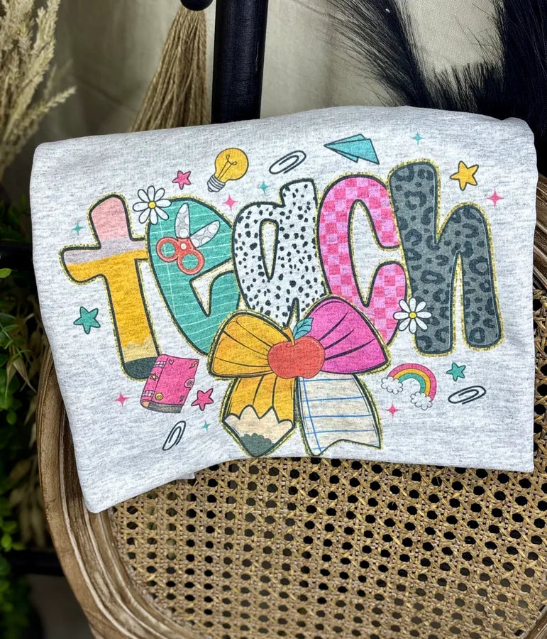 Teach Bow(Gildan Tee) - Pretty Petty Co