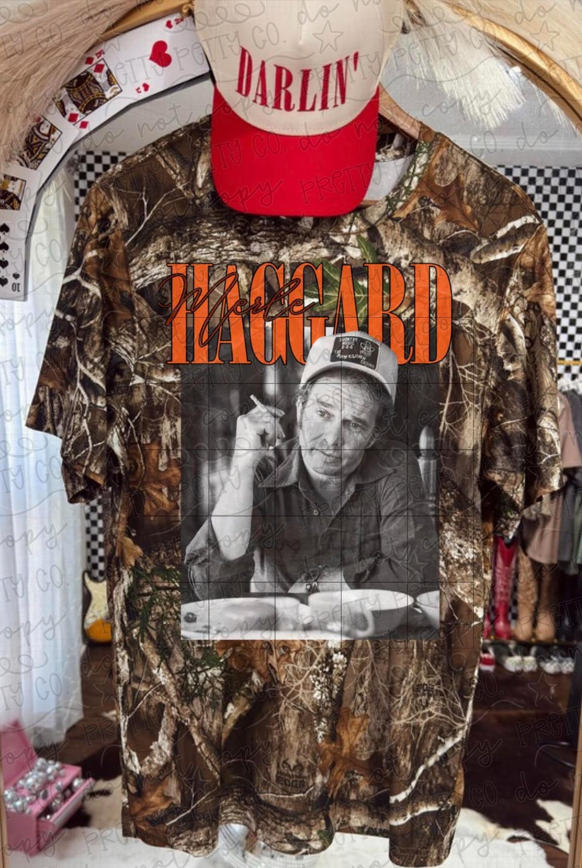 Outlaw Country Camo Graphic Tee | Vintage Hunting Country Music Shirt | Southern Rebel Style Unisex T-Shirt - Pretty Petty Co